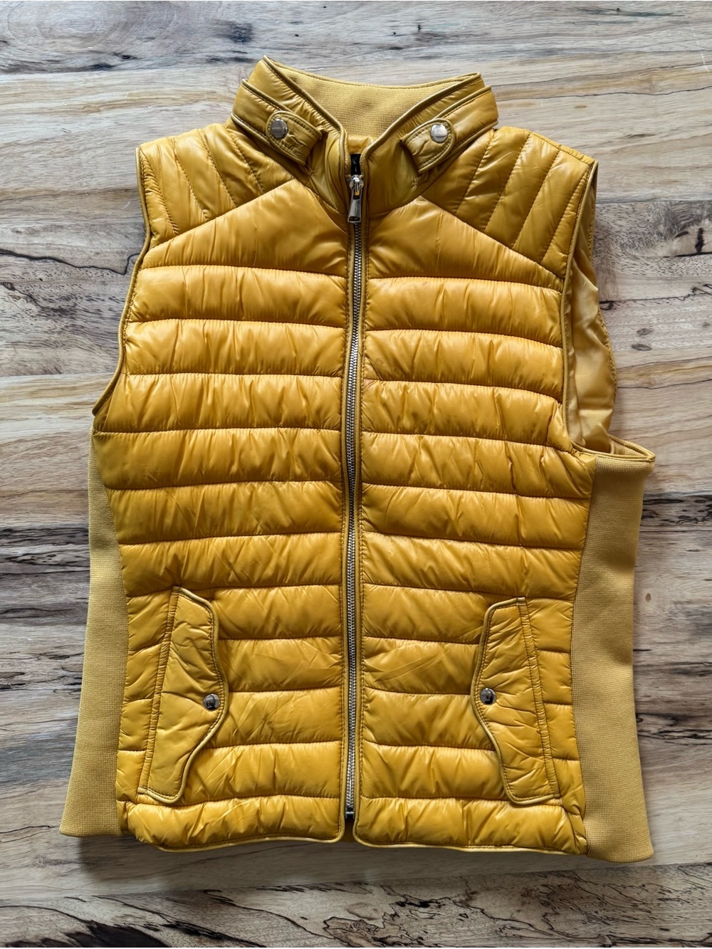 Mustard Quilted Women's Vest
